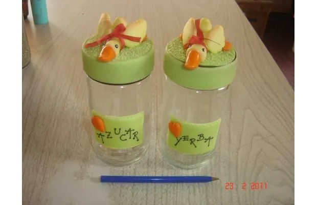 frascos decorados on Pinterest | Google, Polymer Clay and Jars
