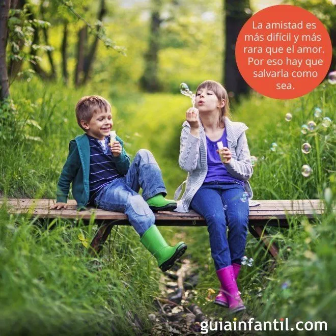 Frases de amistad para niños. Amigos merendando - Frases de ... Frases de amistad para niños. Amigos merendando - Frases de ...