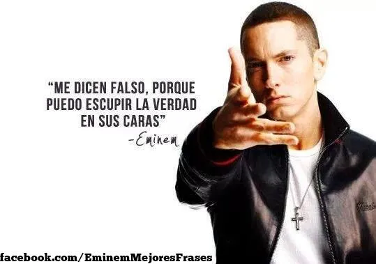 Frases De Eminem on Twitter: "Me dicen falso, porque puedo escupir ...