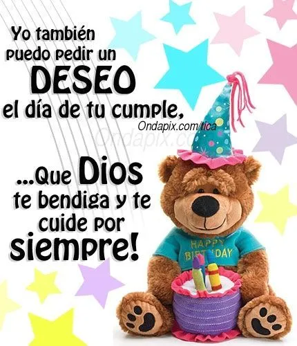 Frases Feliz Cumpleaños on Pinterest | Happy Birthday, Dios and Amigos