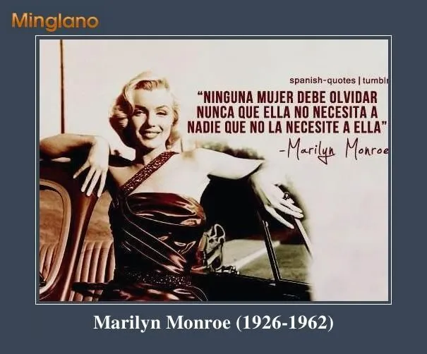 Frases feministas de Marilyn Monroe | FRASES | Pinterest | Frases ...