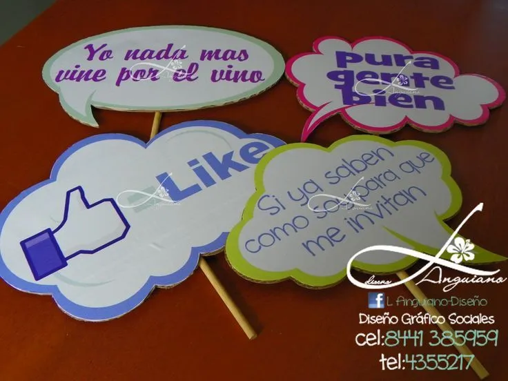 letreros para fiestas on Pinterest | Fiestas, Photo Booth Props ...