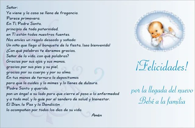Frases para tarjetas de bienvenida de bebé - Imagui
