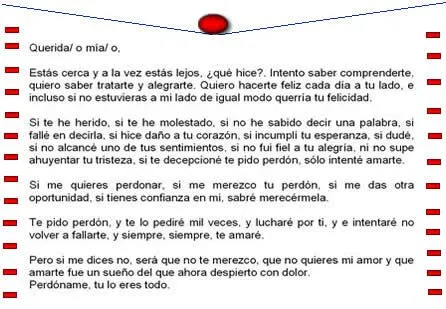 frases , Test y poemas de amor: cartas para disculpar frases , Test y poemas de amor: cartas para disculpar