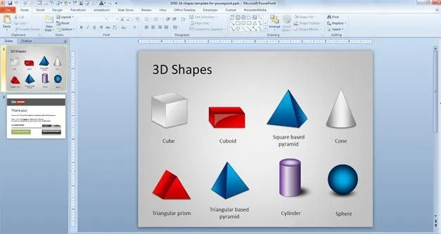 Free 3D Shapes Template for PowerPoint - Free PowerPoint Templates ...