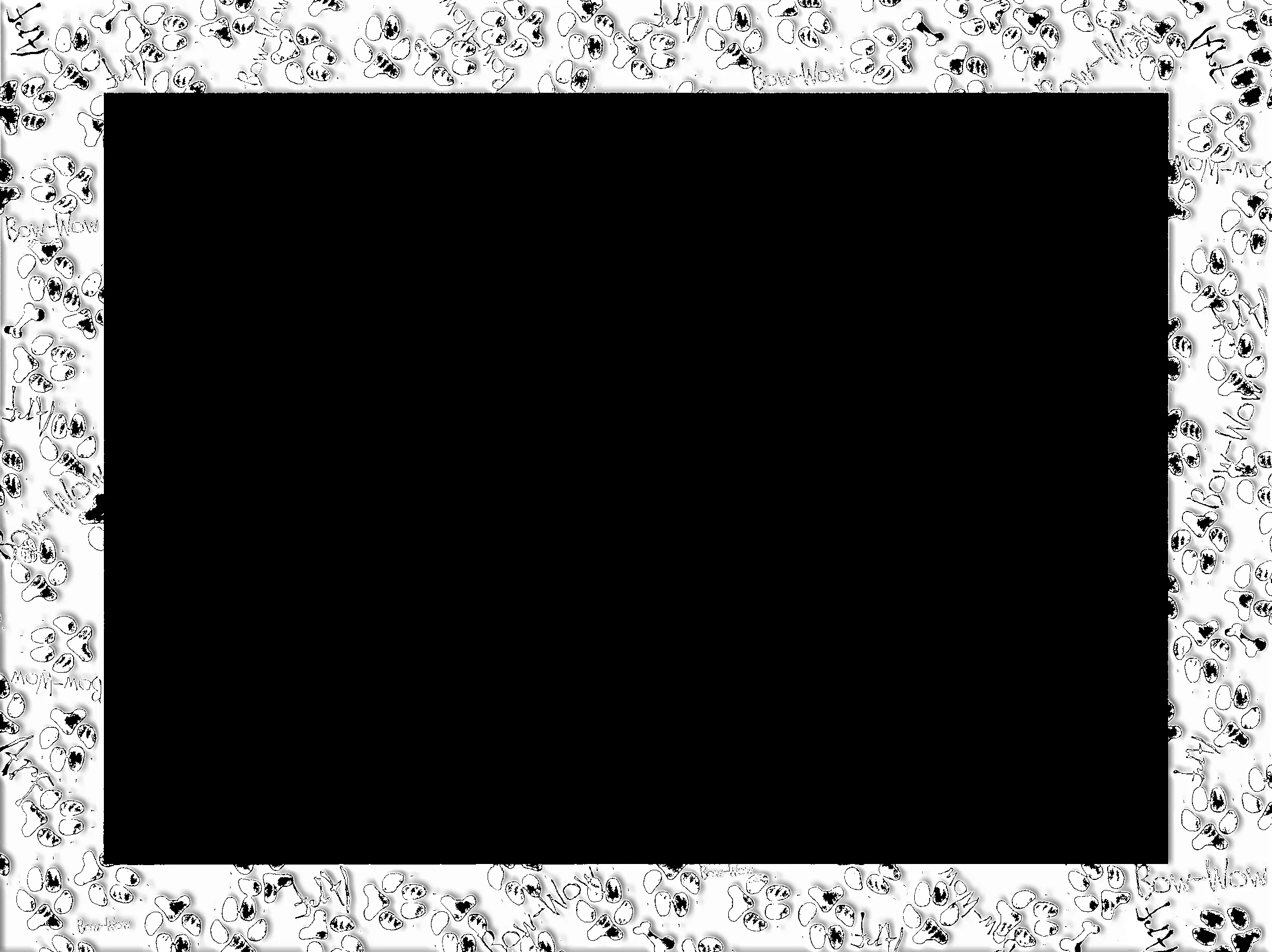 Free bow-wow PNG frame (white beveled) | Flickr - Photo Sharing!
