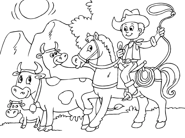 vacuno Colouring Pages