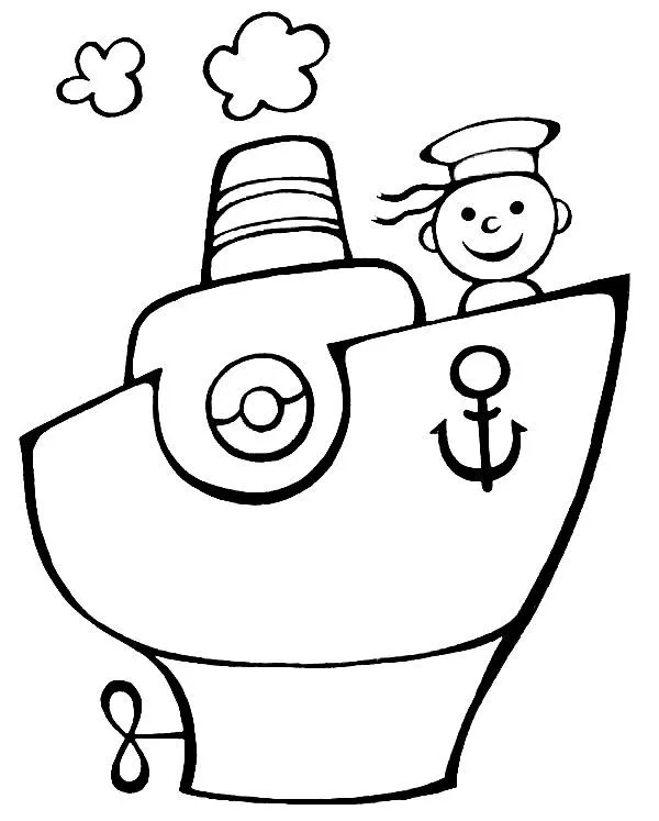 Free coloring pages of anclas