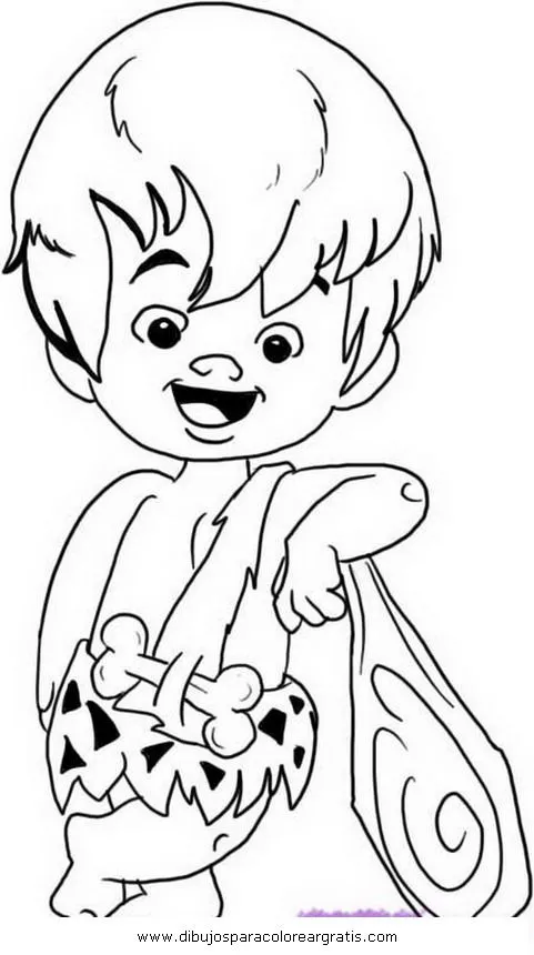 Free coloring pages of bam bam bebé