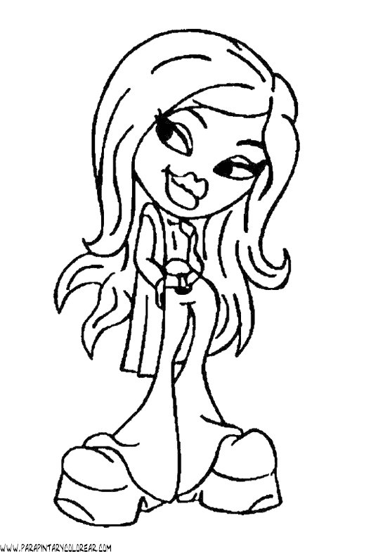 Free coloring pages of y bratz girls