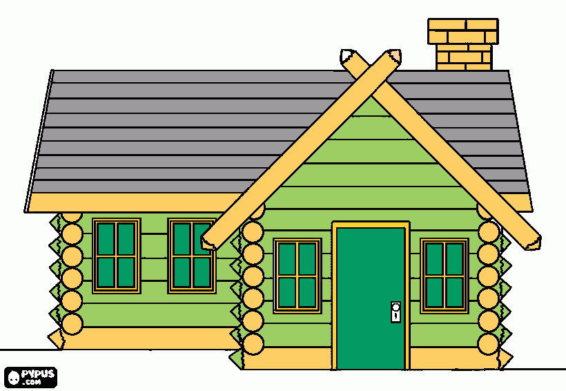 Casas de madera de dibujo - Imagui