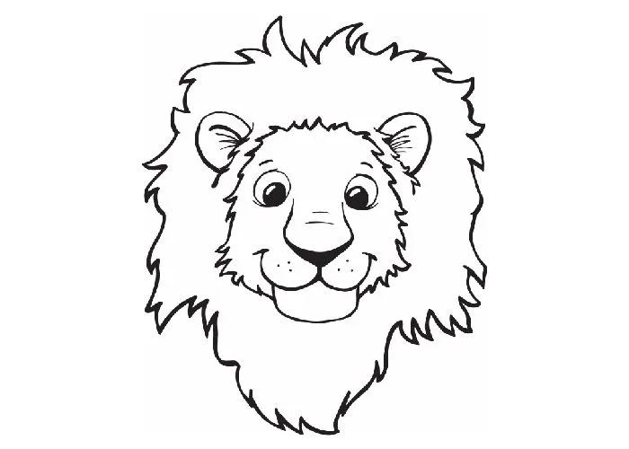 Free coloring pages of leon head