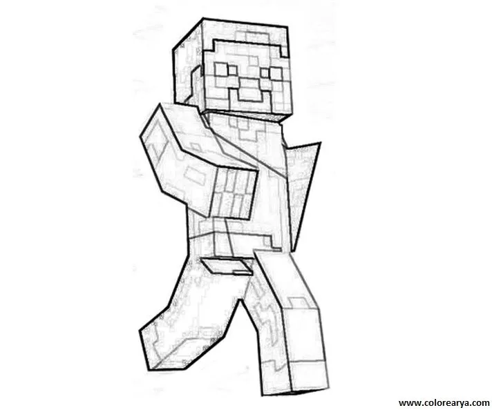 Free coloring pages of minecraft lettering