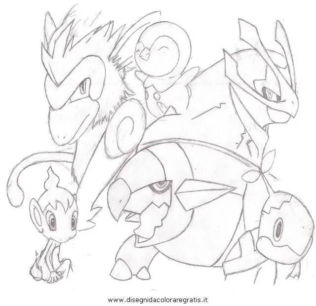 Free coloring pages of pokempokemon infernape