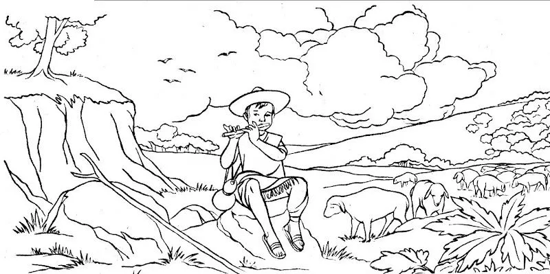 Free coloring pages of rural