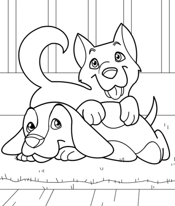 Free coloring pages of vs millie and
