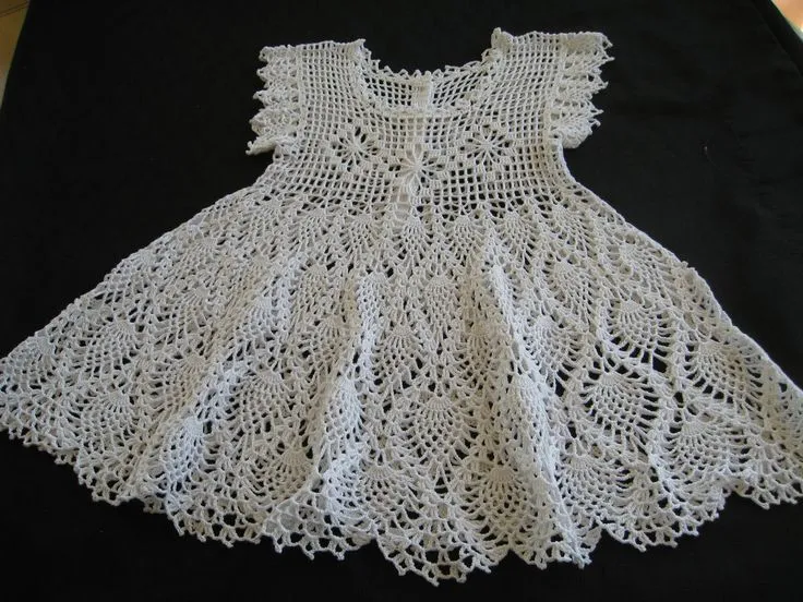 Free Crochet Baby Dress Patterns | Baby Christening Dress or ...