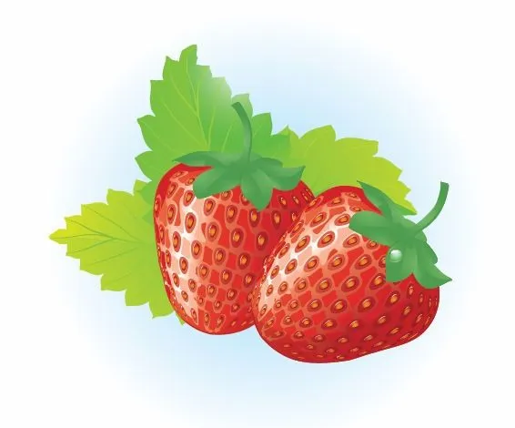 Free Fresh and Tasty Strawberries Vector Illustration | Free ...