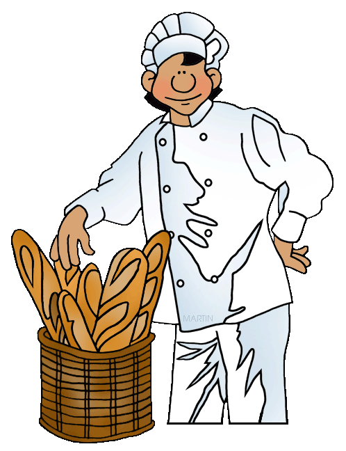 Free Grain and Bread Clip Art by Phillip Martin, French Baker