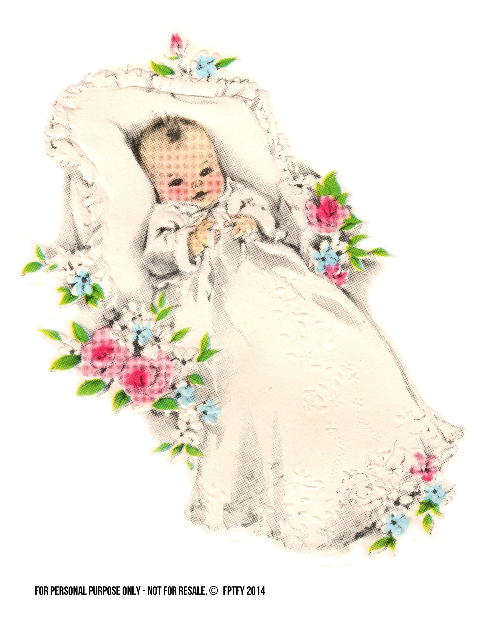 Free Large Vintage Baby Clip Art - Free Pretty Things For You