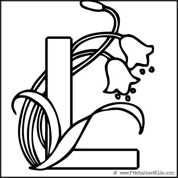 Free Letter L Coloring Pages