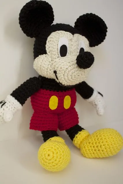 Free Mickey Mouse stuffed toy Crochet Patterns | Crocheted Mickey ...