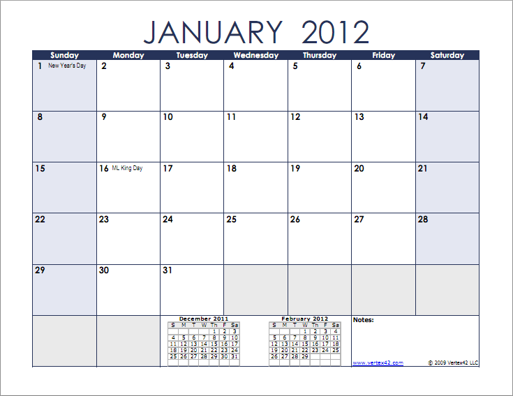 Free Printable 2013 Calendars - Printable Monthly Calendars