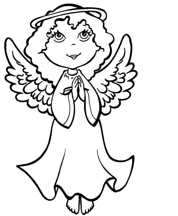 Precious moments Angels Colouring Pages