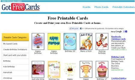 Free Printable Cards, Postales para personalizar e imprimir - Soft ...