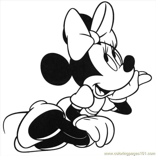 free printable coloring page Minnie Mouse Color Page6 (Minnie Mouse)