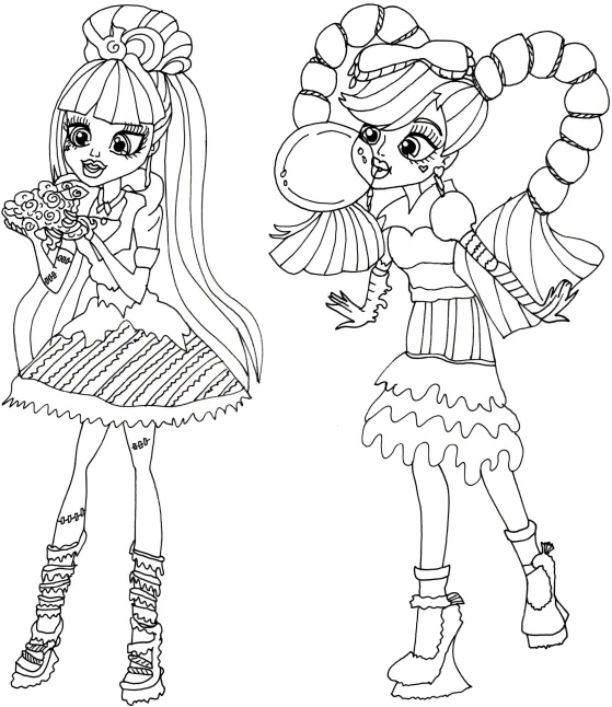 Free Printable Monster High Coloring Pages: Sweet Screams Monster ...