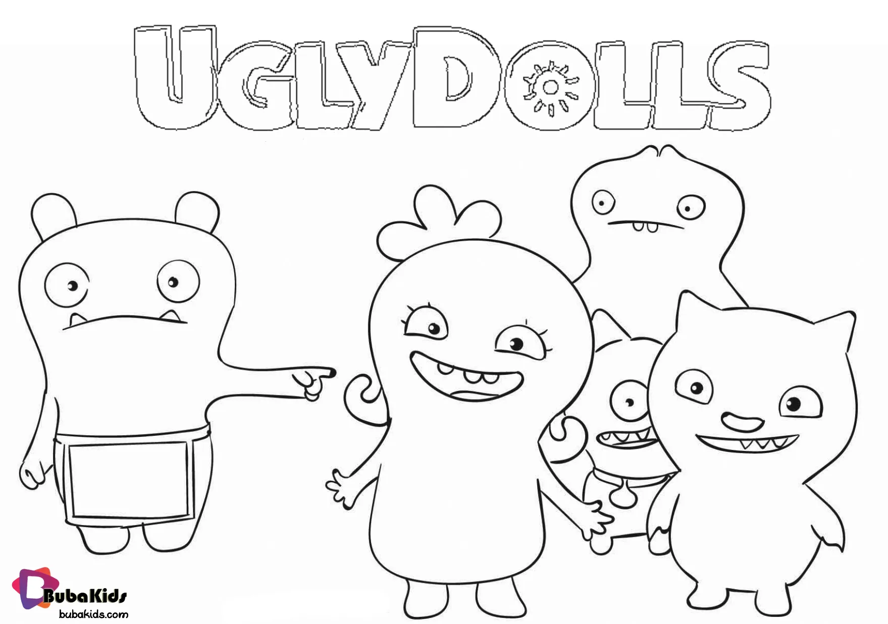 Free printable Uglydolls coloring page. coloring sheet, uglydolls  #ColoringSheet, #Uglydoll… | Cartoon coloring pages, Coloring pages  inspirational, Coloring pages