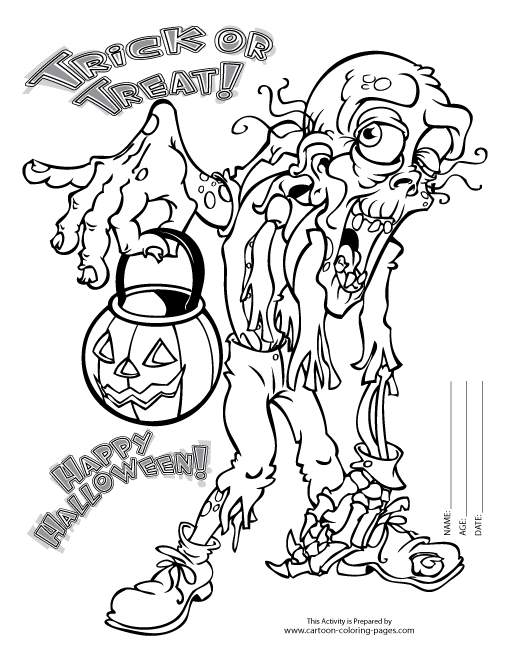 FREE SCARY HALLOWEEN COLORING PAGES | Coloringpages321.com