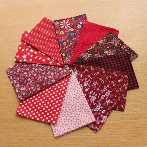 Free Shipping! 63pcs Vintage Cotton Fabric Patterns for Patchwork ...