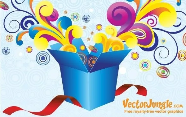 Free Vector GROOVY caja de regalo Vector misceláneos - vectores ...