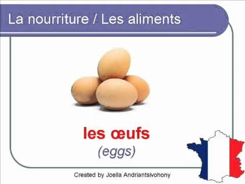 French Lesson 28 - FOOD VOCABULARY - NOURRITURE / ALIMENTS ...