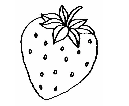 Dibujo de la frutilla de frutillita - Imagui