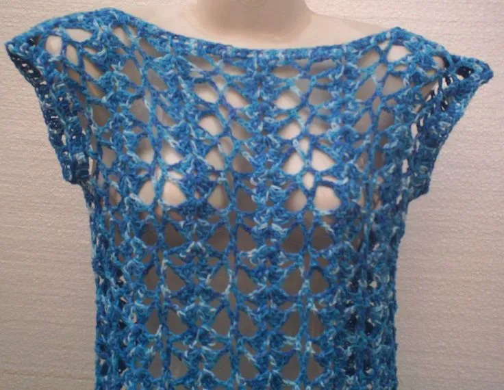 Fresca Blusa Tejida A Crochet En Algodón Matizado $ 7000 | blusas ...