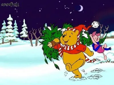 Frío, nieve y mucha alegria con Winnie the Pooh