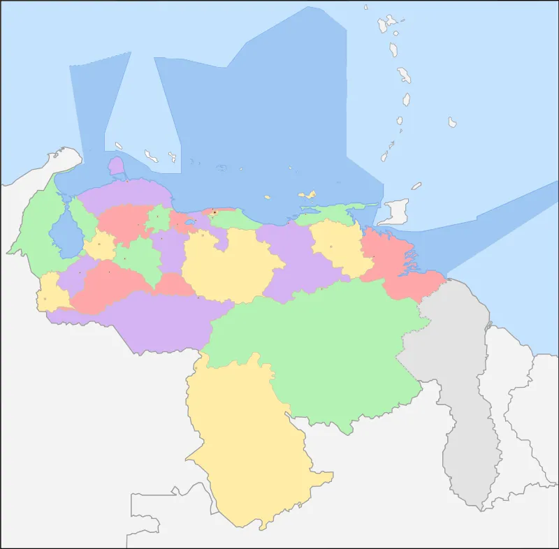 Fronteras de Venezuela - Wikipedia, la enciclopedia libre