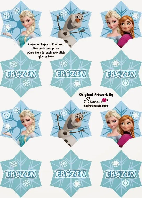 Frozen: Lindos Wrappers y Toppers para Cupcakes para Imprimir ... Frozen: Lindos Wrappers y Toppers para Cupcakes para Imprimir ...