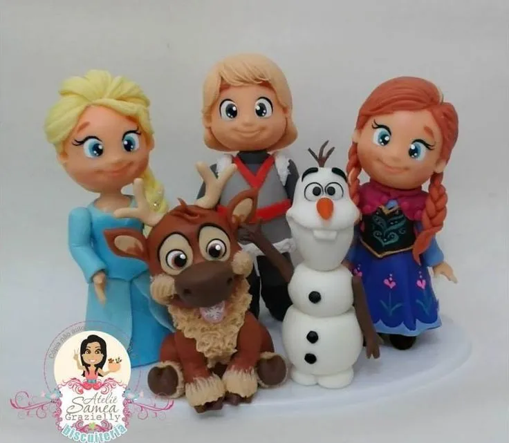 Frozen porcelana fria | Porcelana Princesas , Personajes y Disney ...