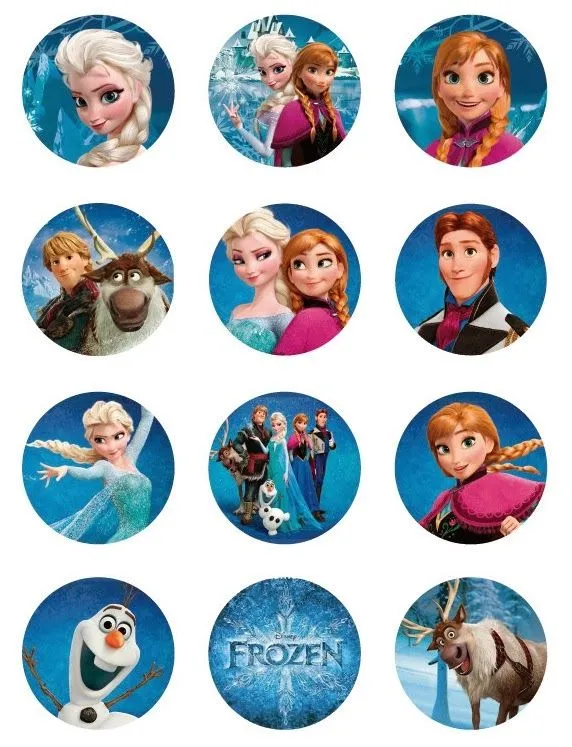 Frozen: Toppers para Imprimir Gratis. | Ideas y material gratis ...