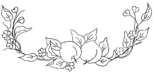 Frutas para bordar servilletas - Imagui