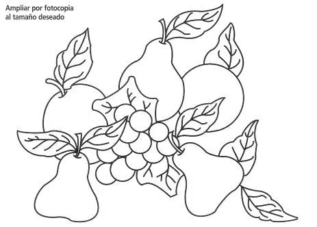 Dibujos para bordar frutas - Imagui