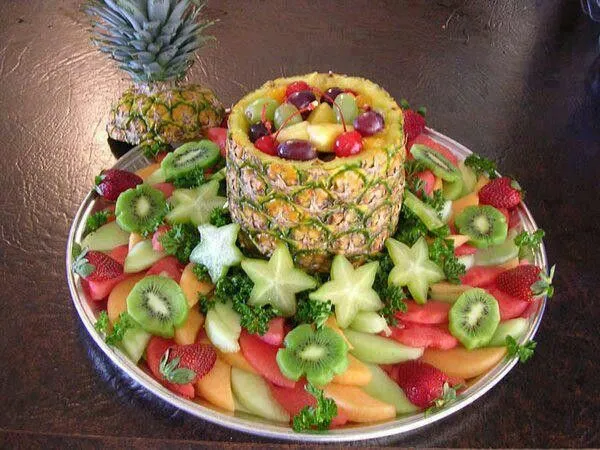 Frutas decoradas | vestido | Pinterest