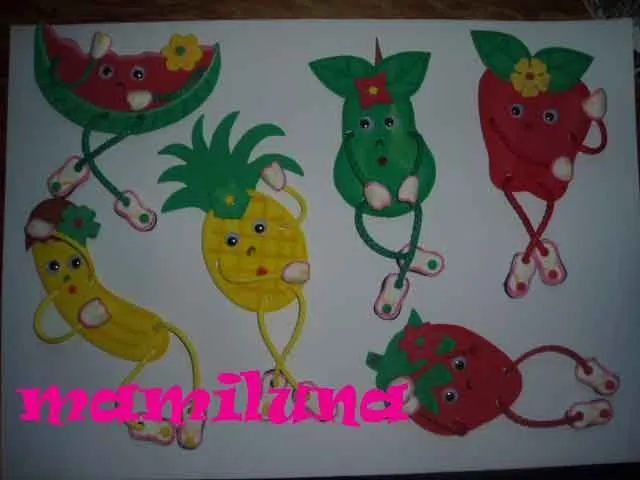 Frutas en foami para la nevera patrones - Imagui | Lúa | Pinterest ...
