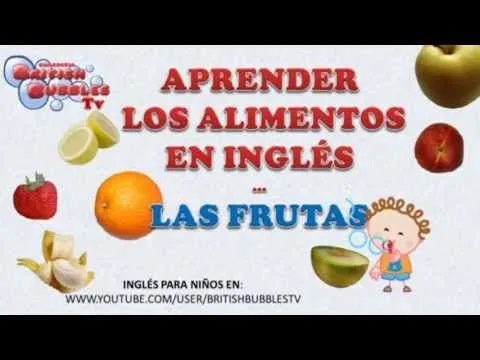 frutas en ingles aprendemos inglés cantando y jugando para niños ...