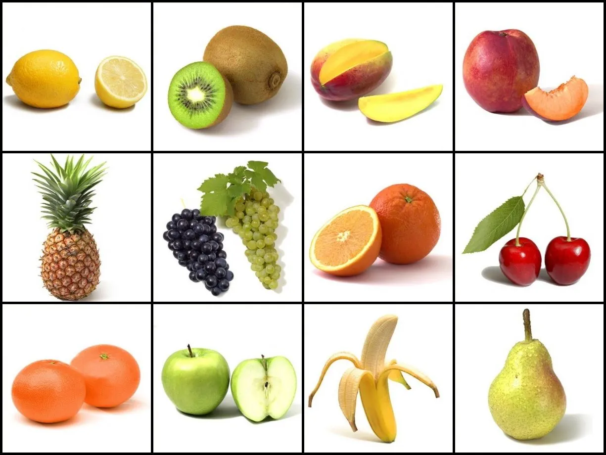 Frutas con sus nombres - Imagui