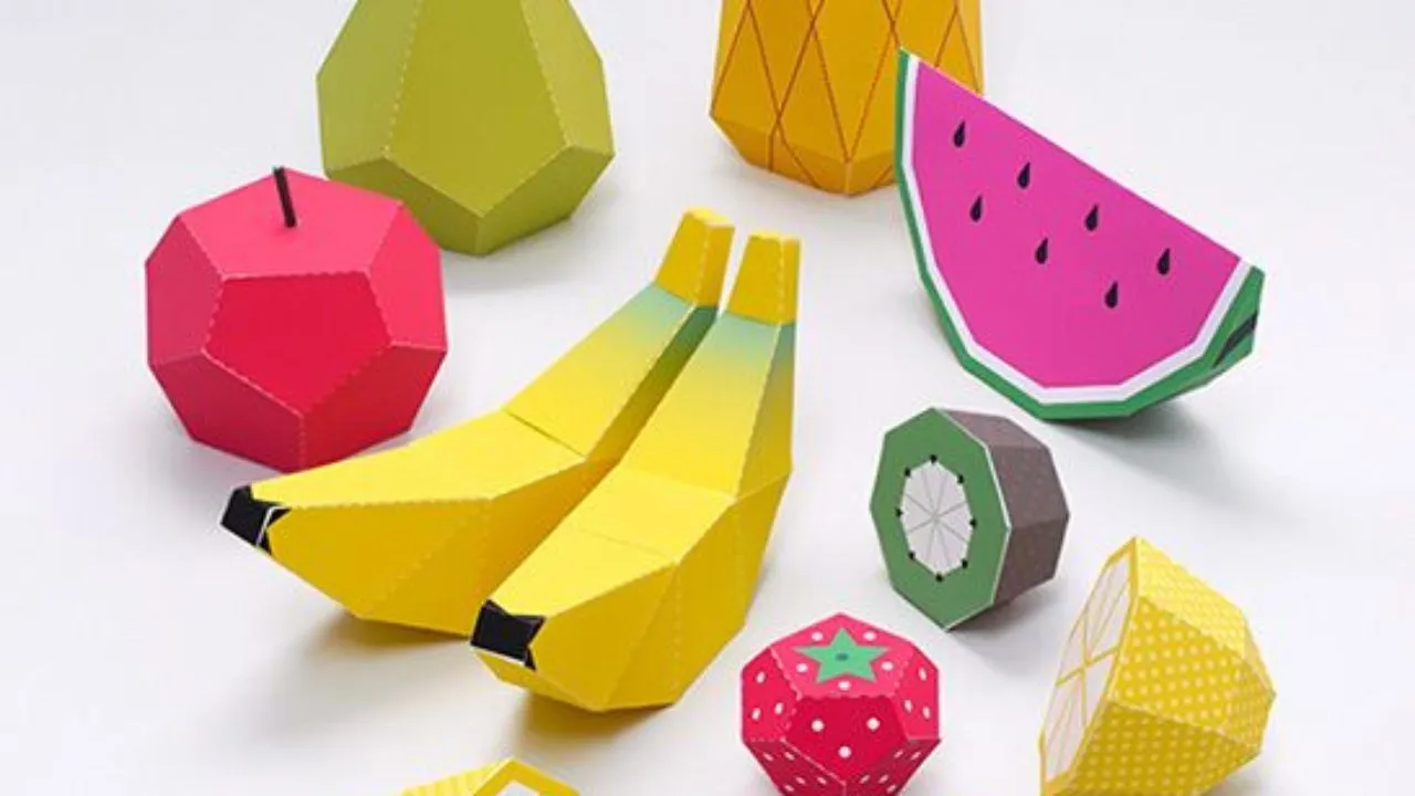 Frutas de papel en 3D | Diario Educación